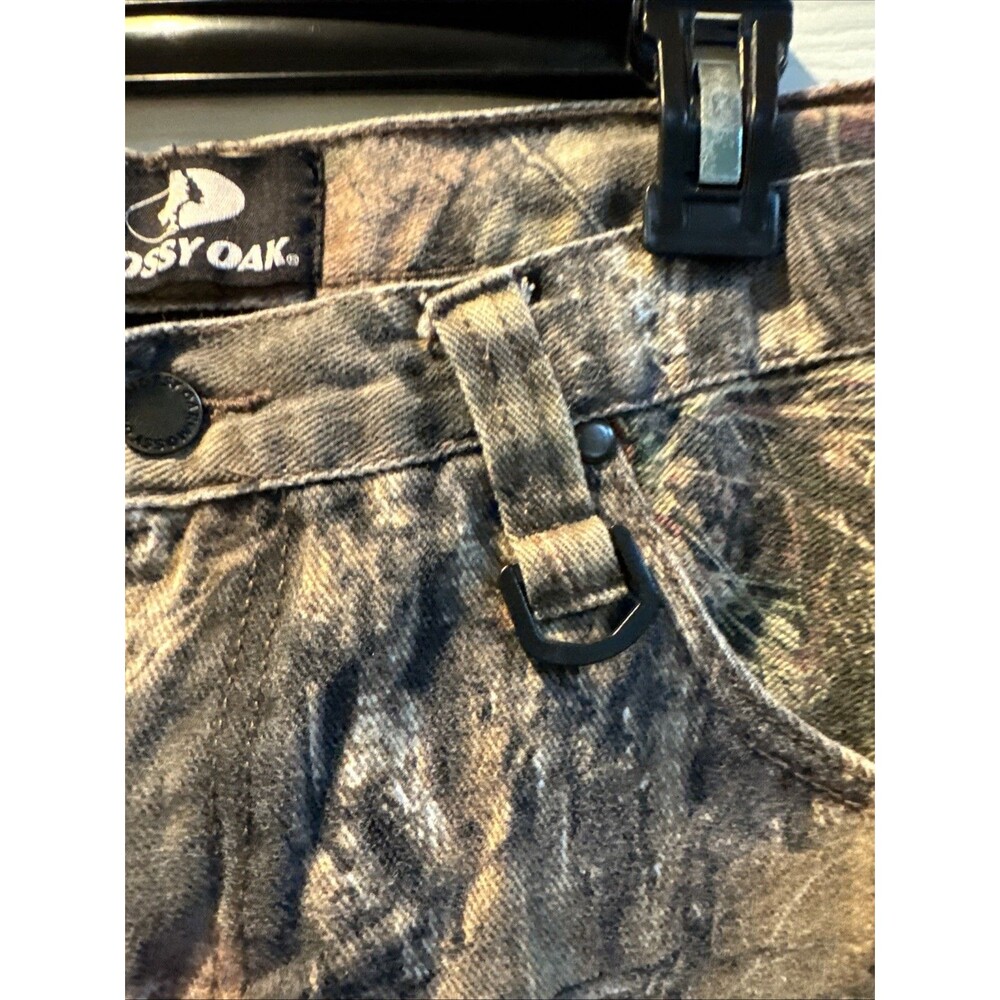 Mossy Oak Camo Jeans Men 36x30 Green Style 55191-7-C2 Cotton Hunting Outdoors - Picture 2 of 10